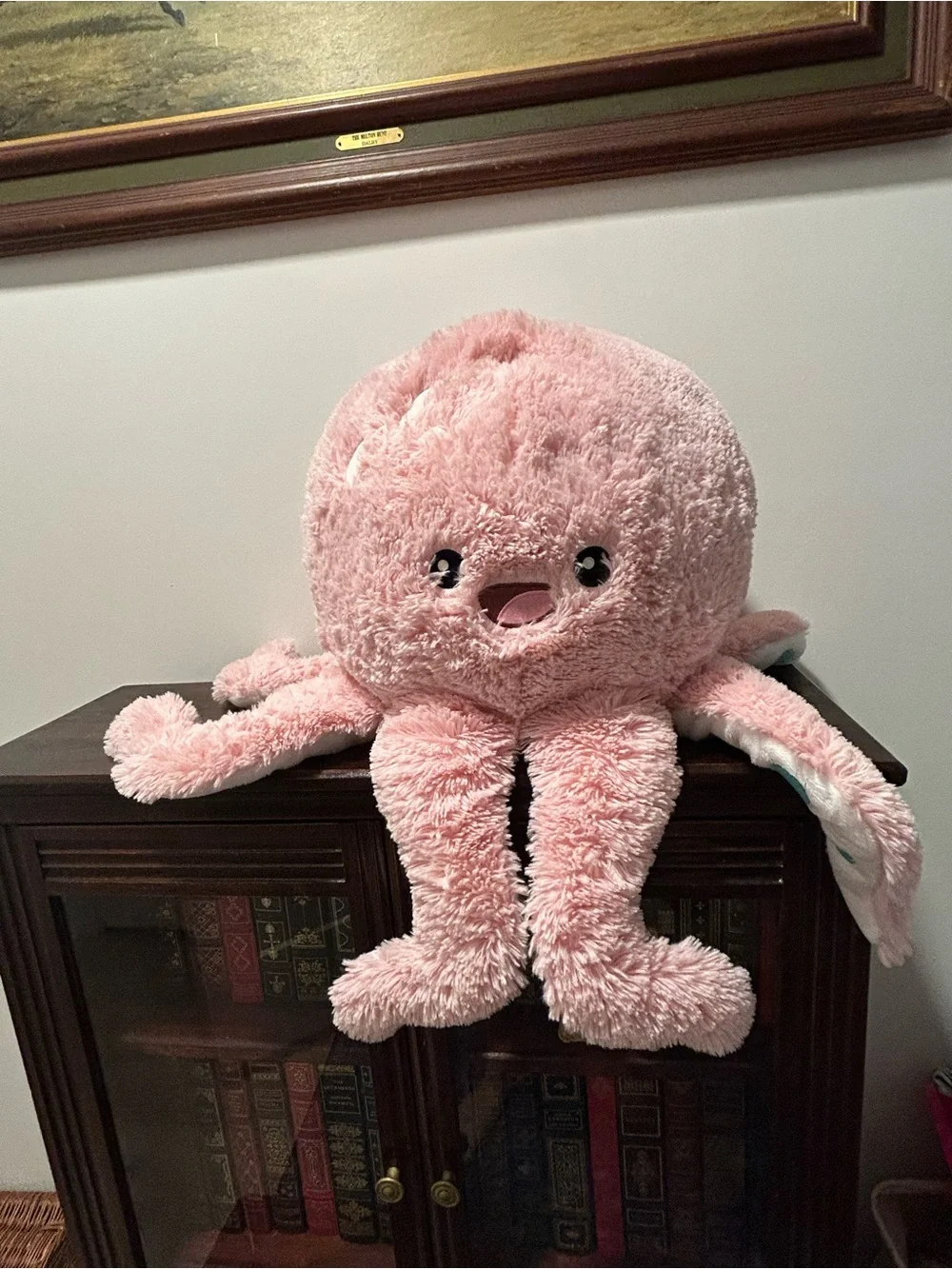 Charming 15 Inch Squishable Cute Pink Octopus